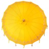 Parasol Autre Jaune x 250 cm Coton et bois massif 