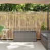 Banc de jardin avec coussin gris 110x40x44 cm résine tressée 