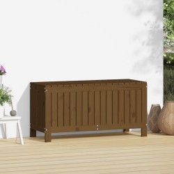 Boîte de rangement de jardin Marron miel 108x42,5x54cm Bois pin 