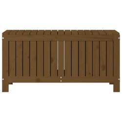 Boîte de rangement de jardin Marron miel 108x42,5x54cm Bois pin 
