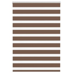 Store zèbre marron 95x150 cm largeur du tissu 90,9 cm polyester 