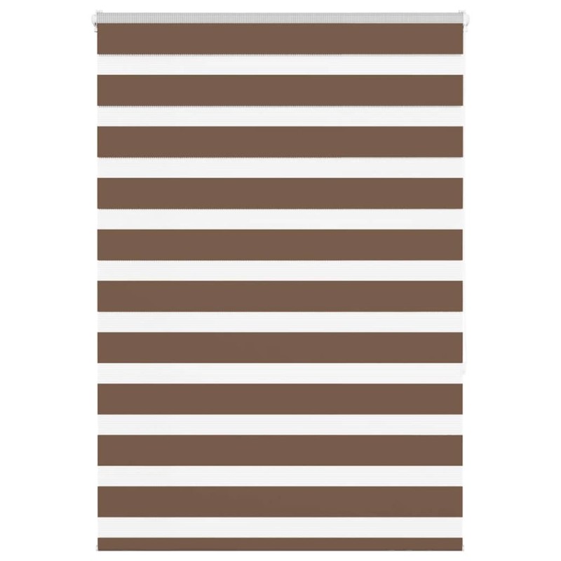 Store zèbre marron 95x150 cm largeur du tissu 90,9 cm polyester 