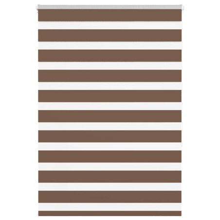 Store zèbre marron 95x150 cm largeur du tissu 90,9 cm polyester 