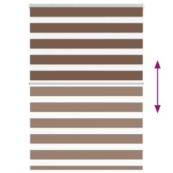 Store zèbre marron 95x150 cm largeur du tissu 90,9 cm polyester 