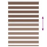 Store zèbre marron 95x150 cm largeur du tissu 90,9 cm polyester 