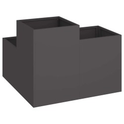 Jardinière 100x100x60 cm Acier Noir 