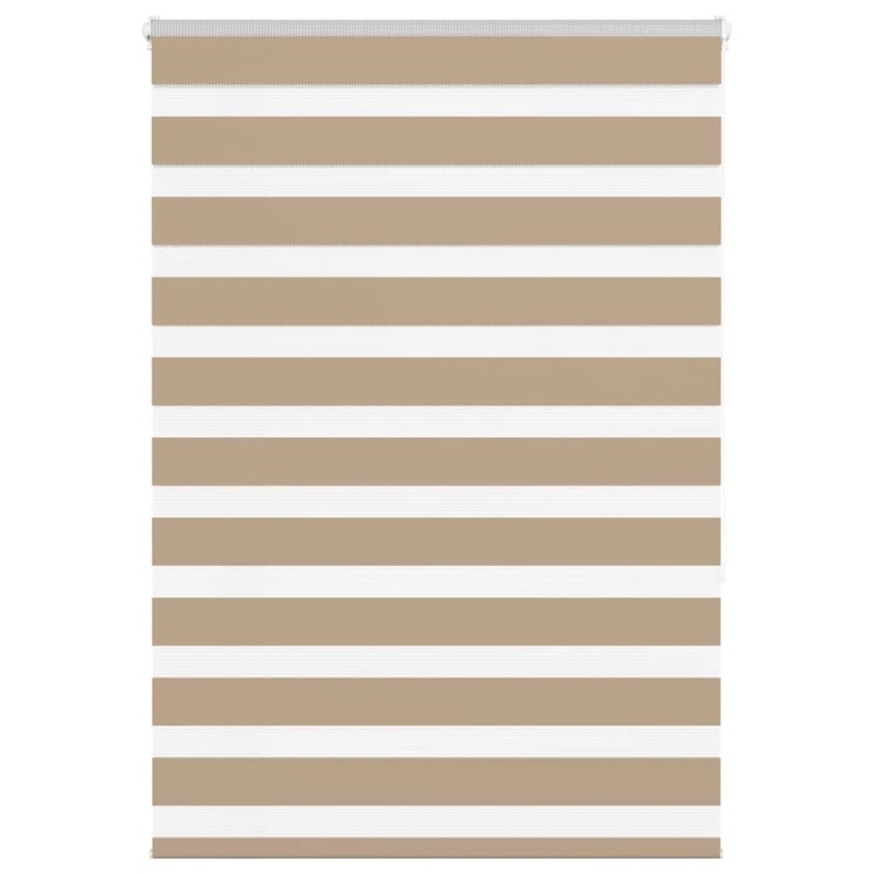 Store zèbre marron sable largeur du tissu 90,9 cm polyester 