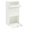 Boîte aux lettres blanche 44x22x82 cm en acier 