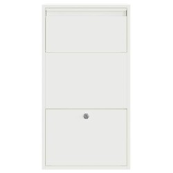 Boîte aux lettres blanche 44x22x82 cm en acier 
