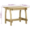 Table de jardin 110x74x75 cm Bois de pin imprégné 
