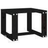 Table d'appoint de jardin noir 40x38x28,5 cm bois massif de pin 