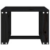 Table d'appoint de jardin noir 40x38x28,5 cm bois massif de pin 