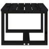Table d'appoint de jardin noir 40x38x28,5 cm bois massif de pin 