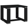 Table d'appoint de jardin noir 40x38x28,5 cm bois massif de pin 