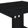 Table d'appoint de jardin noir 40x38x28,5 cm bois massif de pin 