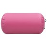 Rouleau gonflable de gymnastique avec pompe 120x90 cm PVC Rose 