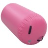 Rouleau gonflable de gymnastique avec pompe 120x90 cm PVC Rose 