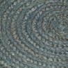 Tapis fait à la main Jute Rond 180 cm Vert olive 