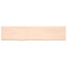 Comptoir de salle de bain 180x40x(2-6)cm bois massif non traité 