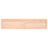 Comptoir de salle de bain 180x40x(2-6)cm bois massif non traité 