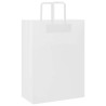 Sacs en papier 50 pcs avec poignées blanc 32x17x44 cm 
