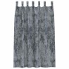 2 rideaux en velours avec œillets gris argenté, 175 x 140 cm 