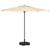 Base de parasol de jardin 28 kg de sable ou 24 L d'eau 