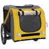 Remorque de vélo pour animaux de compagnie jaune et gris 