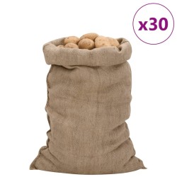 Sacs en jute 30 pcs 60x105 cm 100 % jute 340 g/m² 