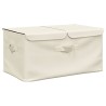 Boîte de rangement Tissu 50x30x25 cm Crème 