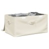 Boîte de rangement Tissu 50x30x25 cm Crème 