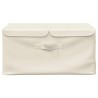 Boîte de rangement Tissu 50x30x25 cm Crème 