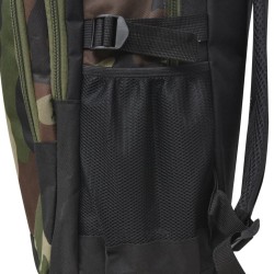 Sac à dos d'école 40 L noir et camouflage 