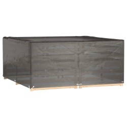 Housse de salon de jardin 16 œillets 205x205x90 cm carré 