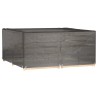 Housse de salon de jardin 16 œillets 205x205x90 cm carré 