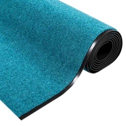 Tapis de porte lavable cyan 120x350 cm 