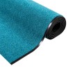 Tapis de porte lavable cyan 120x350 cm 