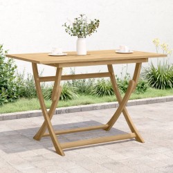 Table pliable de jardin 120x70x75 cm bois d'acacia solide 