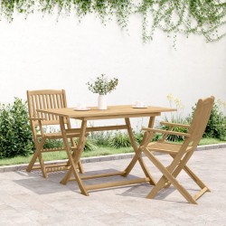 Table pliable de jardin 120x70x75 cm bois d'acacia solide 