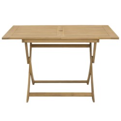 Table pliable de jardin 120x70x75 cm bois d'acacia solide 