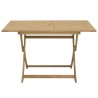 Table pliable de jardin 120x70x75 cm bois d'acacia solide 