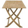 Table pliable de jardin 120x70x75 cm bois d'acacia solide 