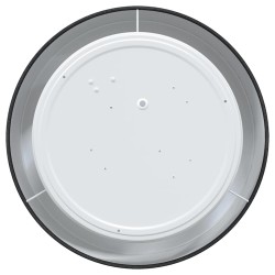Plafonnier Noir Ø 30 cm en Tissu E27 