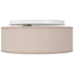 Plafonniers taupe 30 cm tissu E27 