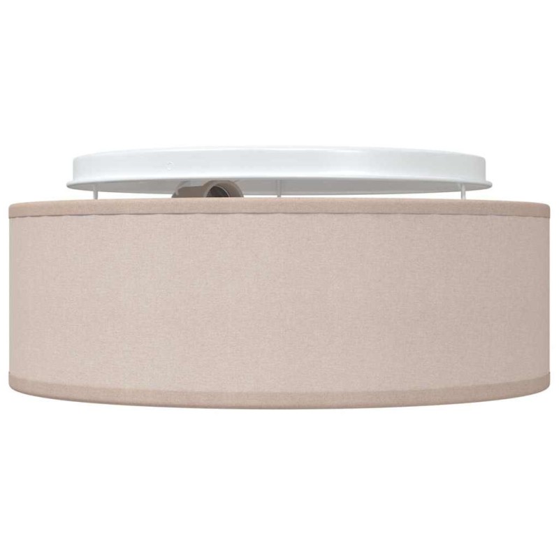Plafonniers taupe 30 cm tissu E27 