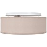 Plafonniers taupe 30 cm tissu E27 