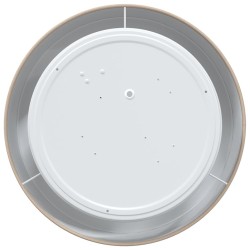 Plafonniers taupe 30 cm tissu E27 