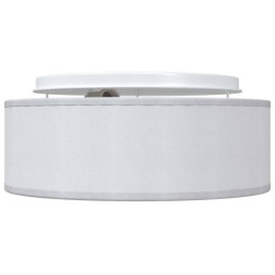 Lustres Encadrés Gris Ø 30 cm Tissu E27 