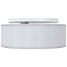 Lustres Encadrés Gris Ø 30 cm Tissu E27 