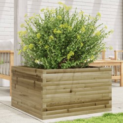 Jardinière 80x80x45,5 cm bois de pin imprégné 